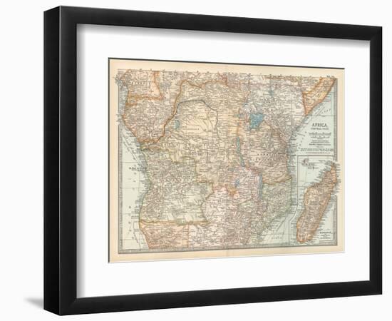 Plate 56. Map of Africa-Encyclopaedia Britannica-Framed Art Print