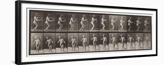 Plate 561. Hydrocephalus; Walking, 1885 (Collotype on Paper)-Eadweard Muybridge-Framed Premium Giclee Print