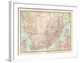 Plate 57. Map of Africa-Encyclopaedia Britannica-Framed Art Print