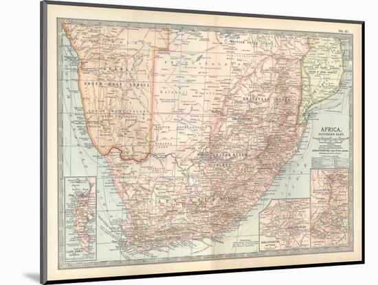 Plate 57. Map of Africa-Encyclopaedia Britannica-Mounted Art Print