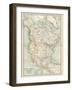 Plate 58. Map of North America. Alaska-Encyclopaedia Britannica-Framed Art Print