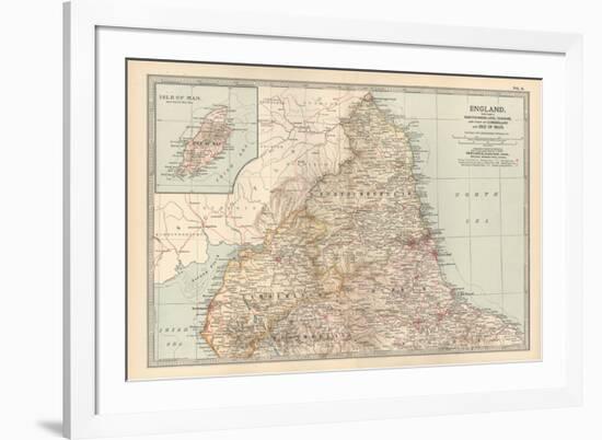 Plate 6. Map of England. Section I. Northumberland-Encyclopaedia Britannica-Framed Premium Giclee Print