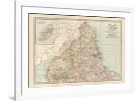 Plate 6. Map of England. Section I. Northumberland-Encyclopaedia Britannica-Framed Premium Giclee Print