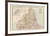 Plate 6. Map of England. Section I. Northumberland-Encyclopaedia Britannica-Framed Premium Giclee Print