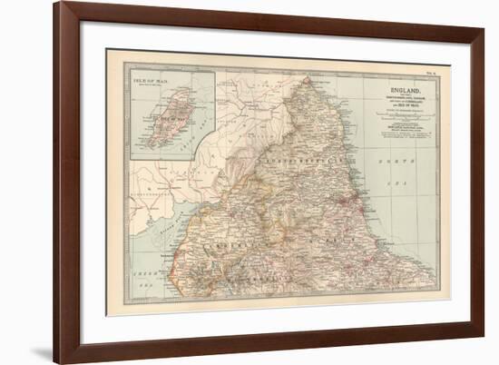 Plate 6. Map of England. Section I. Northumberland-Encyclopaedia Britannica-Framed Premium Giclee Print