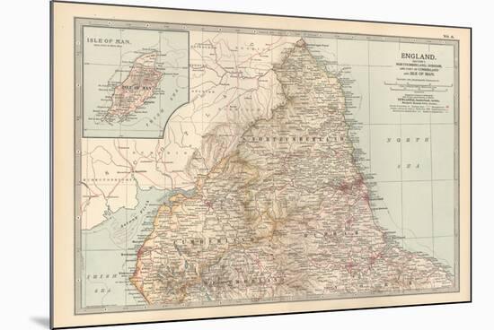 Plate 6. Map of England. Section I. Northumberland-Encyclopaedia Britannica-Mounted Premium Giclee Print