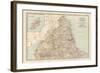 Plate 6. Map of England. Section I. Northumberland-Encyclopaedia Britannica-Framed Art Print