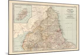Plate 6. Map of England. Section I. Northumberland-Encyclopaedia Britannica-Mounted Art Print