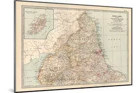 Plate 6. Map of England. Section I. Northumberland-Encyclopaedia Britannica-Mounted Art Print