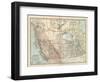 Plate 60. Map of Canada-Encyclopaedia Britannica-Framed Art Print