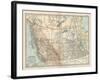 Plate 60. Map of Canada-Encyclopaedia Britannica-Framed Art Print