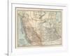 Plate 60. Map of Canada-Encyclopaedia Britannica-Framed Art Print