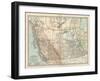 Plate 60. Map of Canada-Encyclopaedia Britannica-Framed Art Print