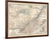 Plate 62. Map of Quebec-Encyclopaedia Britannica-Framed Art Print