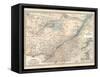 Plate 62. Map of Quebec-Encyclopaedia Britannica-Framed Stretched Canvas