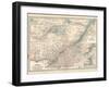 Plate 62. Map of Quebec-Encyclopaedia Britannica-Framed Art Print