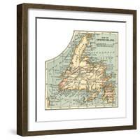 Plate 63. Inset Map of Newfoundland. Canada-Encyclopaedia Britannica-Framed Giclee Print