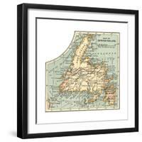 Plate 63. Inset Map of Newfoundland. Canada-Encyclopaedia Britannica-Framed Giclee Print