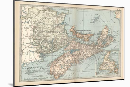 Plate 63. Map of Canada-Encyclopaedia Britannica-Mounted Art Print