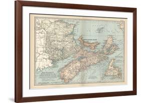 Plate 63. Map of Canada-Encyclopaedia Britannica-Framed Premium Giclee Print