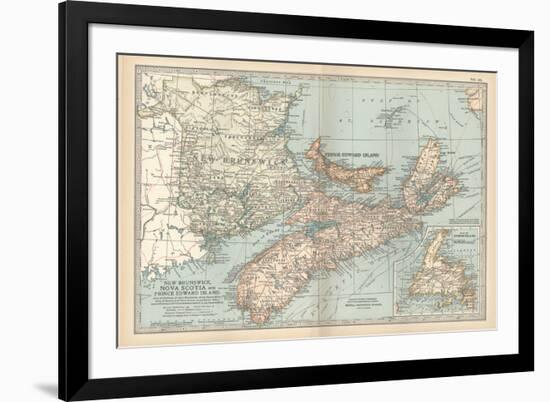 Plate 63. Map of Canada-Encyclopaedia Britannica-Framed Premium Giclee Print