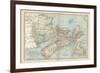 Plate 63. Map of Canada-Encyclopaedia Britannica-Framed Art Print