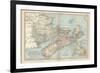 Plate 63. Map of Canada-Encyclopaedia Britannica-Framed Art Print