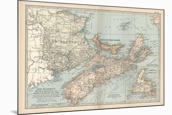 Plate 63. Map of Canada-Encyclopaedia Britannica-Mounted Art Print