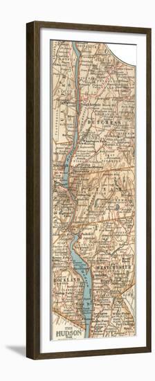 Plate 69. Inset Map of the Hudson River-Encyclopaedia Britannica-Framed Premium Giclee Print