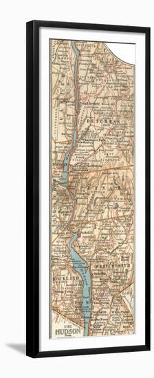 Plate 69. Inset Map of the Hudson River-Encyclopaedia Britannica-Framed Premium Giclee Print