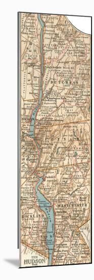 Plate 69. Inset Map of the Hudson River-Encyclopaedia Britannica-Mounted Premium Giclee Print