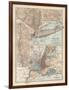 Plate 69. Map of New York State-Encyclopaedia Britannica-Framed Art Print