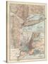 Plate 69. Map of New York State-Encyclopaedia Britannica-Stretched Canvas