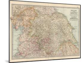 Plate 7. Map of England. Section II. Yorkshire-Encyclopaedia Britannica-Mounted Art Print