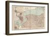 Plate 71. Map of New York State-Encyclopaedia Britannica-Framed Art Print