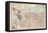 Plate 71. Map of New York State-Encyclopaedia Britannica-Framed Stretched Canvas