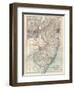 Plate 72. Map of New Jersey. United States. Inset Map of Jersey City-Encyclopaedia Britannica-Framed Art Print