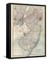 Plate 72. Map of New Jersey. United States. Inset Map of Jersey City-Encyclopaedia Britannica-Framed Stretched Canvas