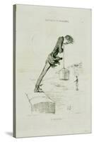 Plate 74.4 Sentiments and Passions: 'The Last Bath', from 'Charivari' Magazine, Published by…-Honore Daumier-Stretched Canvas