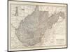 Plate 77. Map of West Virginia. United States-Encyclopaedia Britannica-Mounted Art Print