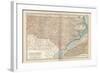 Plate 78. Map of North Carolina. United States-Encyclopaedia Britannica-Framed Art Print