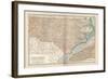 Plate 78. Map of North Carolina. United States-Encyclopaedia Britannica-Framed Art Print