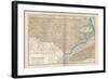 Plate 78. Map of North Carolina. United States-Encyclopaedia Britannica-Framed Art Print