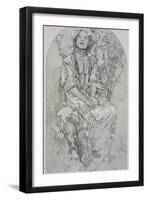 Plate 8 from 'Figures Decoratives', 1902-Alphonse Mucha-Framed Giclee Print