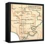 Plate 80. Inset Map of Chickamauga National Park-Encyclopaedia Britannica-Framed Stretched Canvas