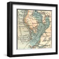 Plate 81. Inset Map of Tampa-Encyclopaedia Britannica-Framed Art Print