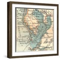 Plate 81. Inset Map of Tampa-Encyclopaedia Britannica-Framed Art Print