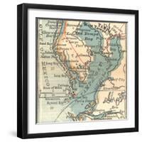 Plate 81. Inset Map of Tampa-Encyclopaedia Britannica-Framed Art Print