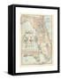 Plate 81. Map of Florida. United States. Inset Maps of Jacksonville-Encyclopaedia Britannica-Framed Stretched Canvas