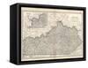 Plate 82. Map of Kentucky. United States-Encyclopaedia Britannica-Framed Stretched Canvas